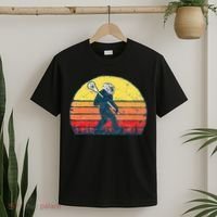 Funny Sasquatch Lax Bigfoot Lacrosse T-Shirt thumb 2