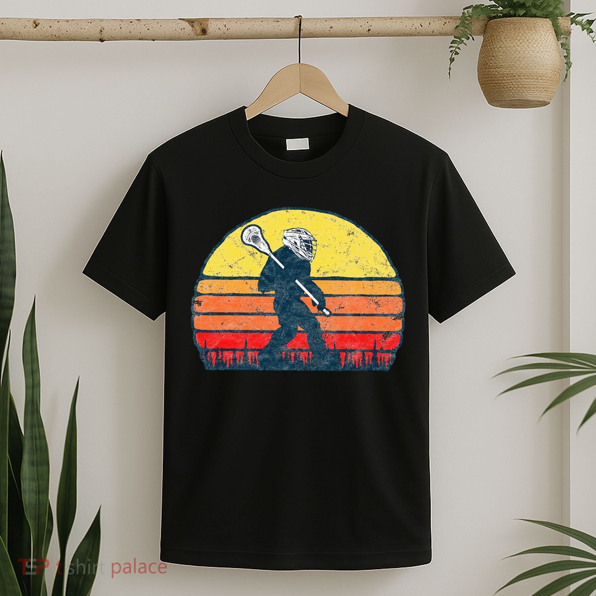 Funny Sasquatch Lax Bigfoot Lacrosse T-Shirt