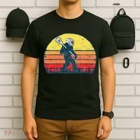 Funny Sasquatch Lax Bigfoot Lacrosse T-Shirt thumb 6