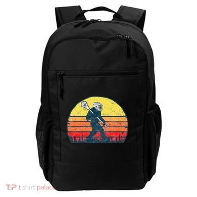 Funny Sasquatch Lax Bigfoot Lacrosse Backpack