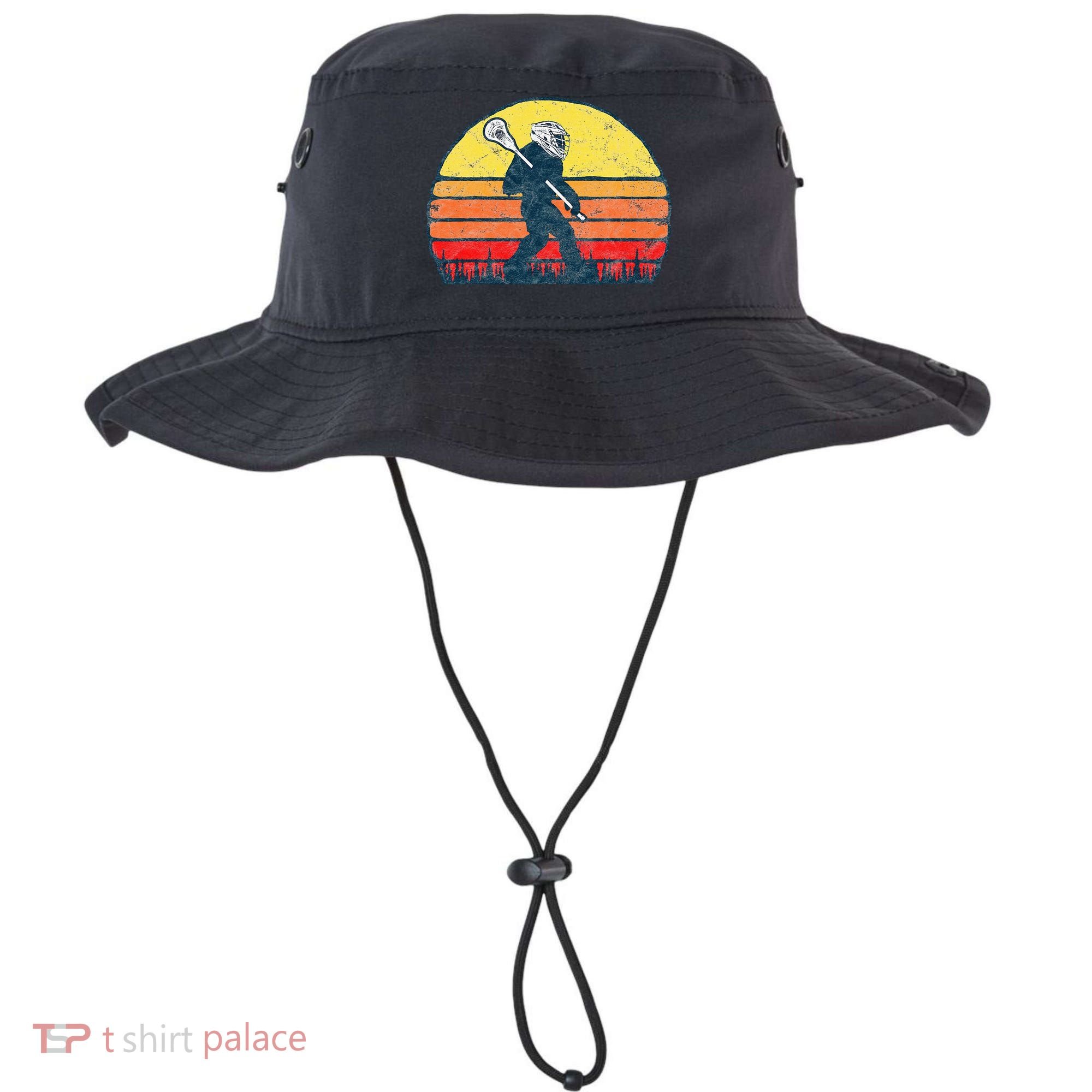 Funny Sasquatch Lax Bigfoot Lacrosse Bucket Hat