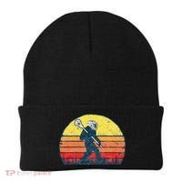 Funny Sasquatch Lax Bigfoot Lacrosse Beanie thumb 0