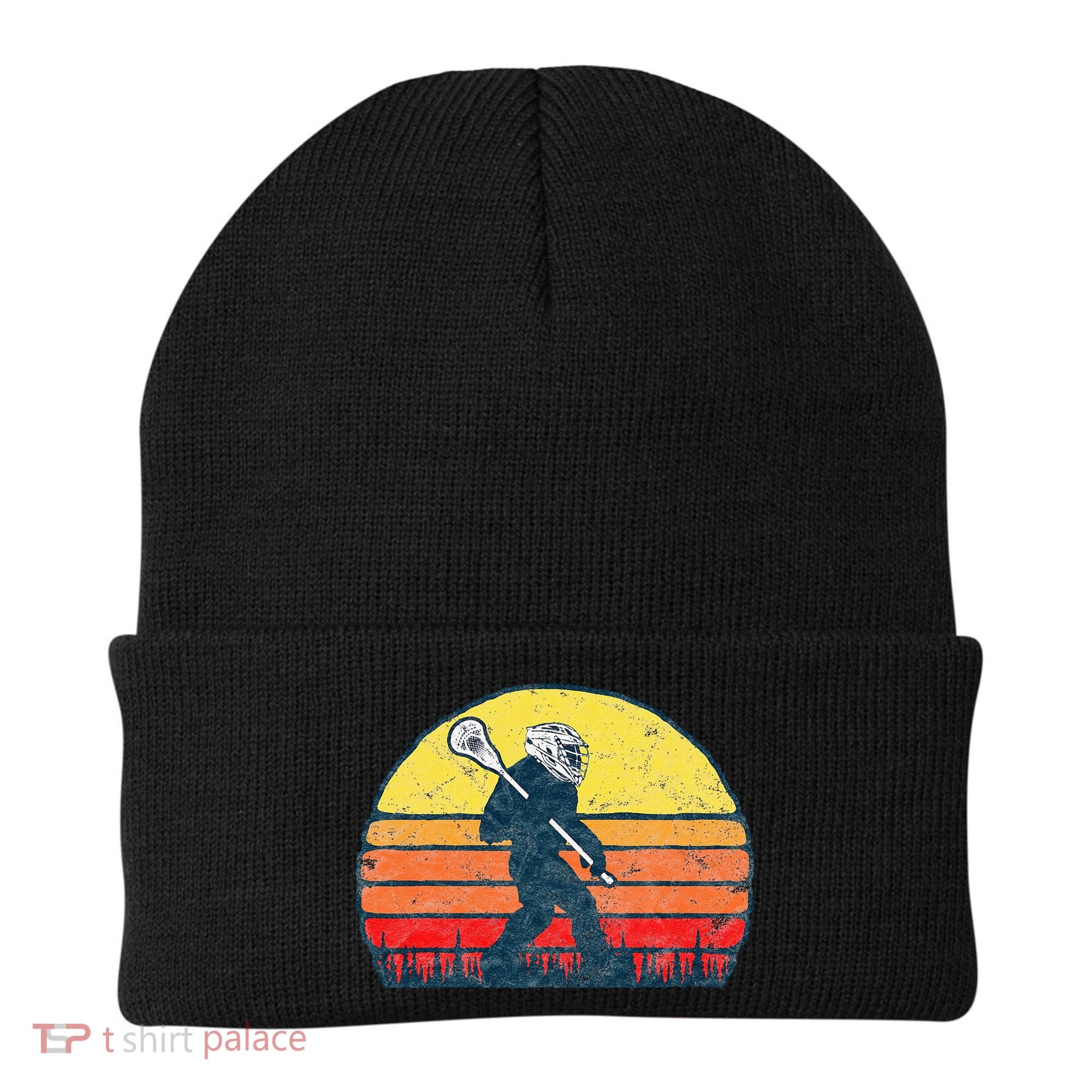 Funny Sasquatch Lax Bigfoot Lacrosse Beanie