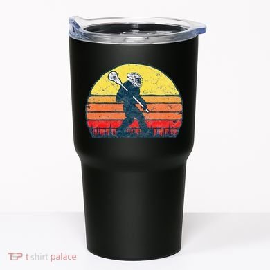 Funny Sasquatch Lax Bigfoot Lacrosse Tumbler