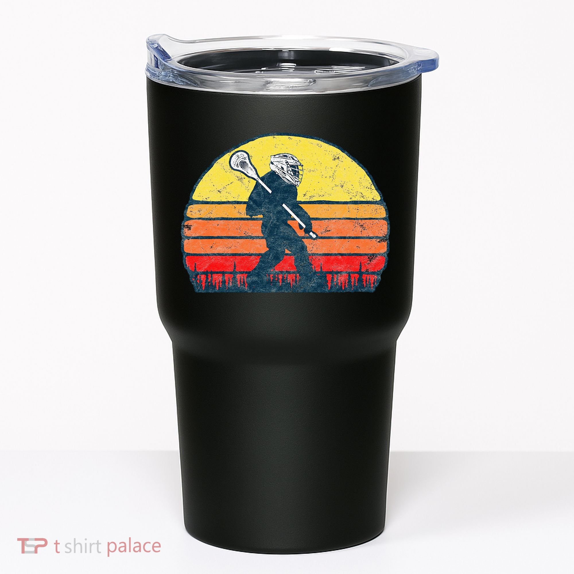 Funny Sasquatch Lax Bigfoot Lacrosse Tumbler