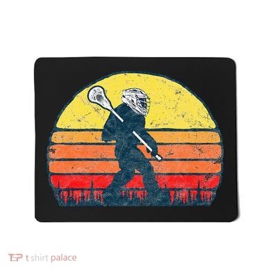 Funny Sasquatch Lax Bigfoot Lacrosse Mousepad