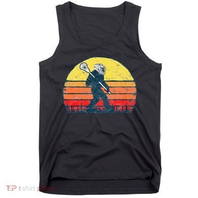 Funny Sasquatch Lax Bigfoot Lacrosse Tank Top