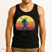 Funny Sasquatch Lax Bigfoot Lacrosse Tank Top thumb 3