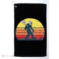 Funny Sasquatch Lax Bigfoot Lacrosse Golf Towel thumb 0