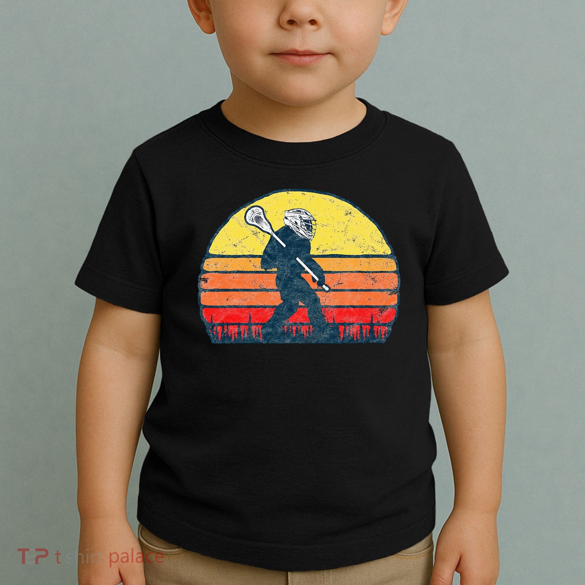 Funny Sasquatch Lax Bigfoot Lacrosse Toddler T-Shirt