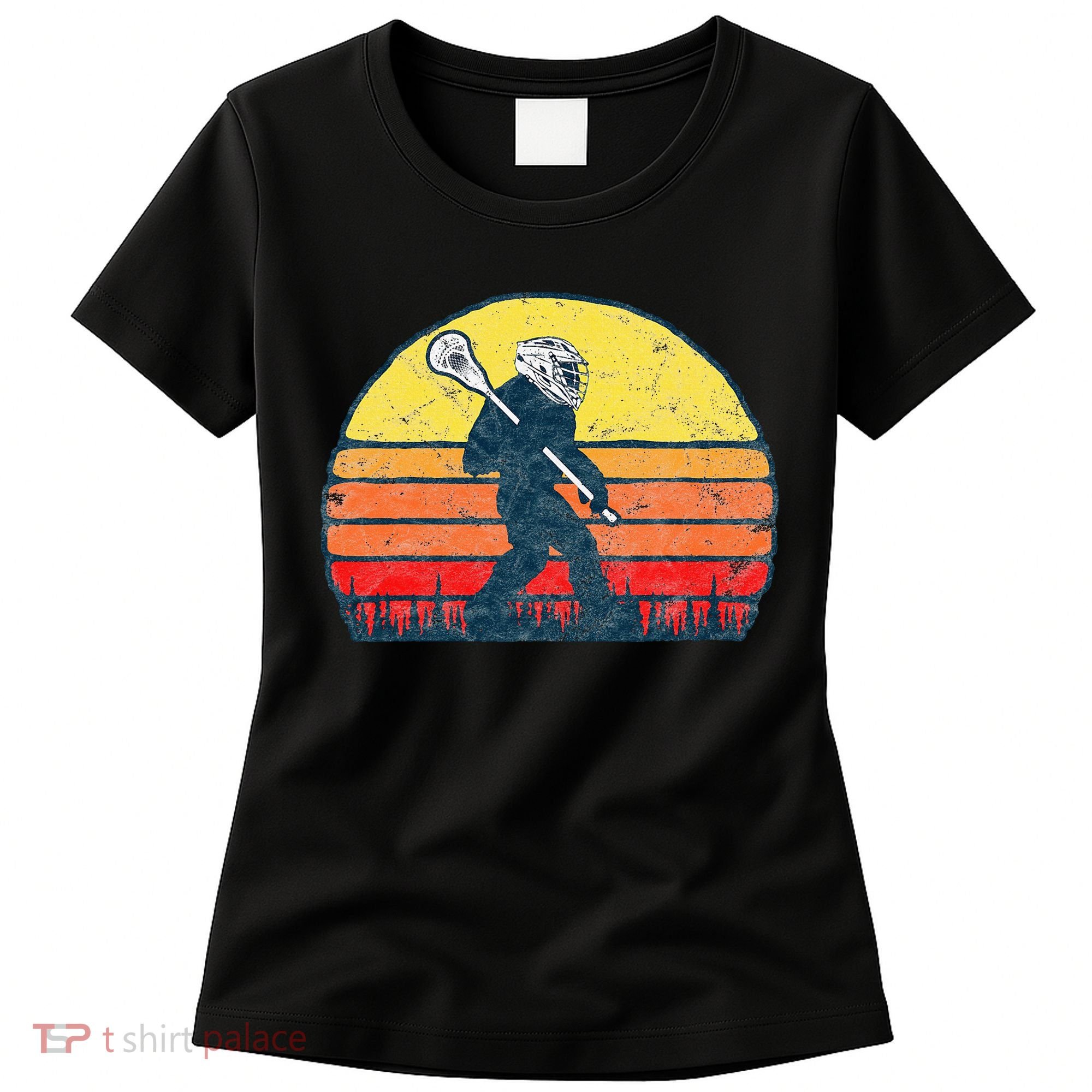 Funny Sasquatch Lax Bigfoot Lacrosse Women's T-Shirt