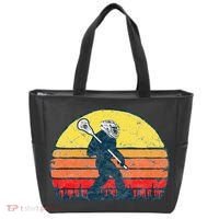 Funny Sasquatch Lax Bigfoot Lacrosse Tote Bag thumb 0
