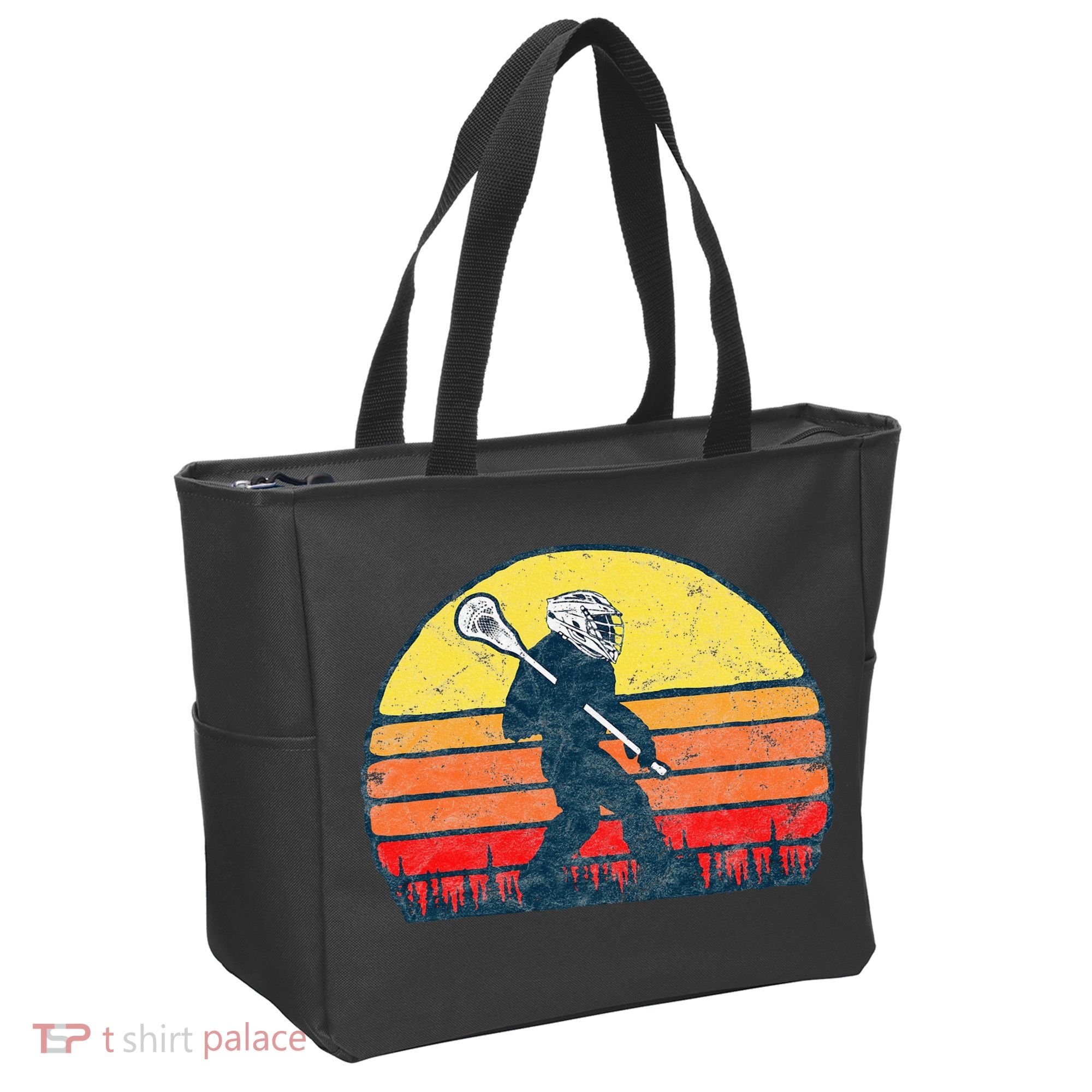 Funny Sasquatch Lax Bigfoot Lacrosse Tote Bag