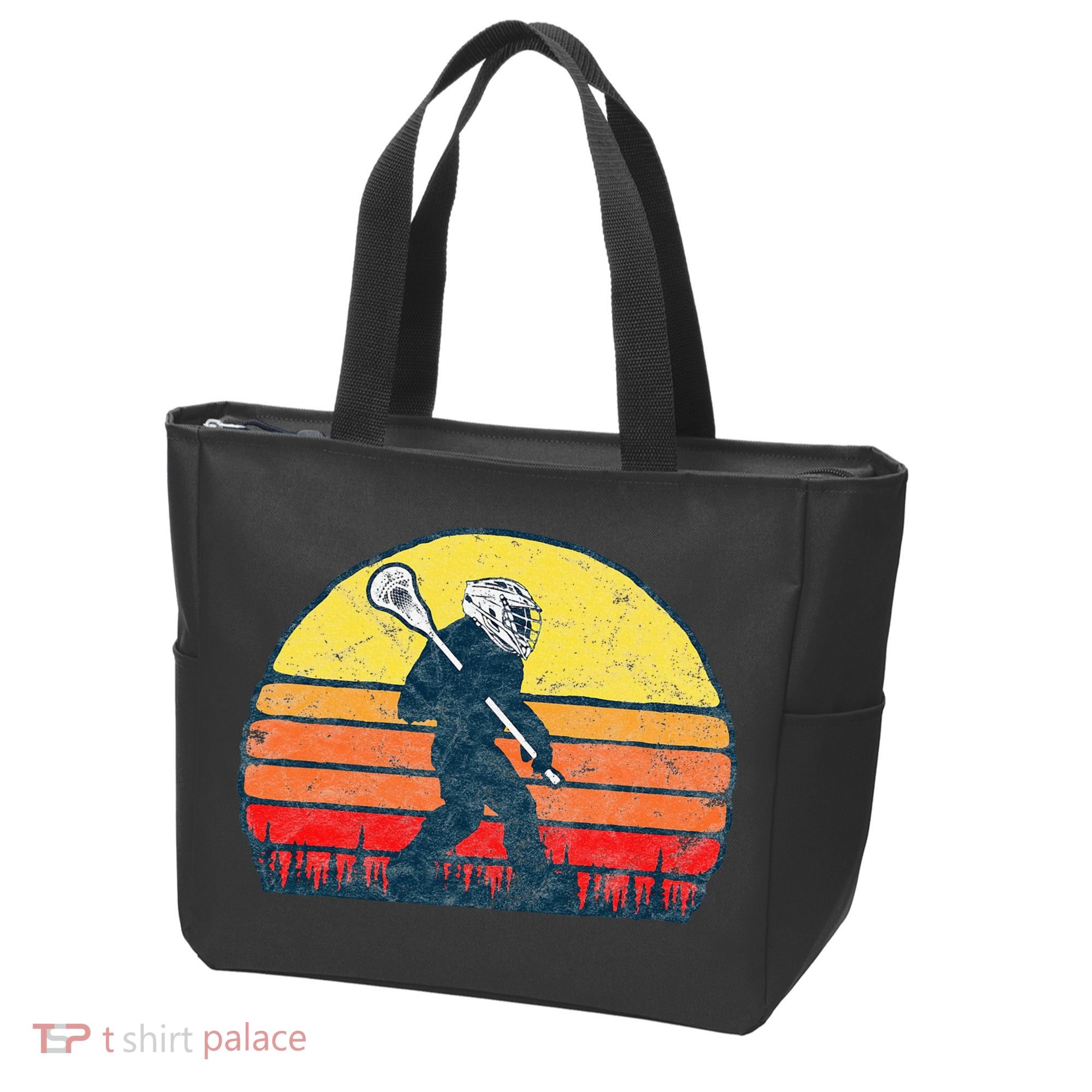 Funny Sasquatch Lax Bigfoot Lacrosse Tote Bag
