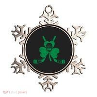 Funny Shamrock Leaf Hockey Sticks And Helmet St Patricks Day Gift Ornament thumb 0