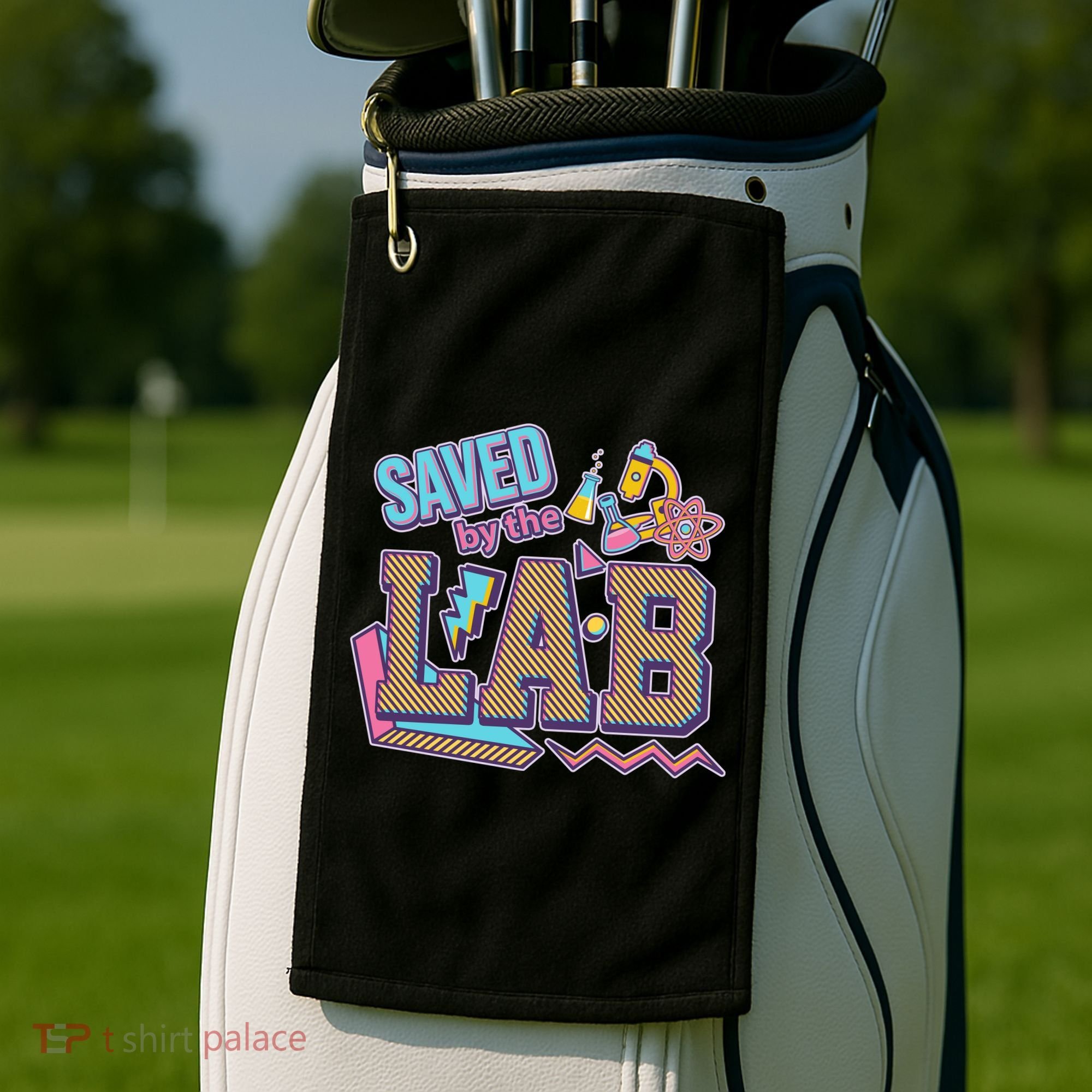 Funny School Lab Week Saved By The Lab Golf Towel