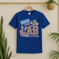 Funny School Lab Week Saved By The Lab T-Shirt thumb 2