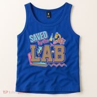 Funny School Lab Week Saved By The Lab Tank Top thumb 2