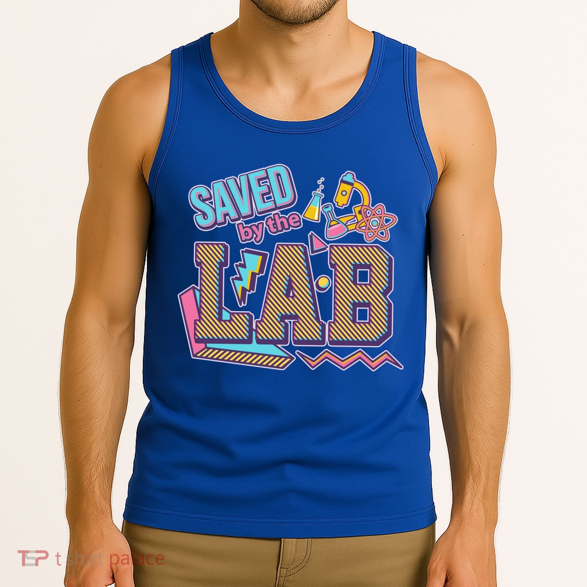 Funny School Lab Week Saved By The Lab Tank Top