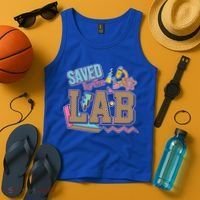 Funny School Lab Week Saved By The Lab Tank Top thumb 4