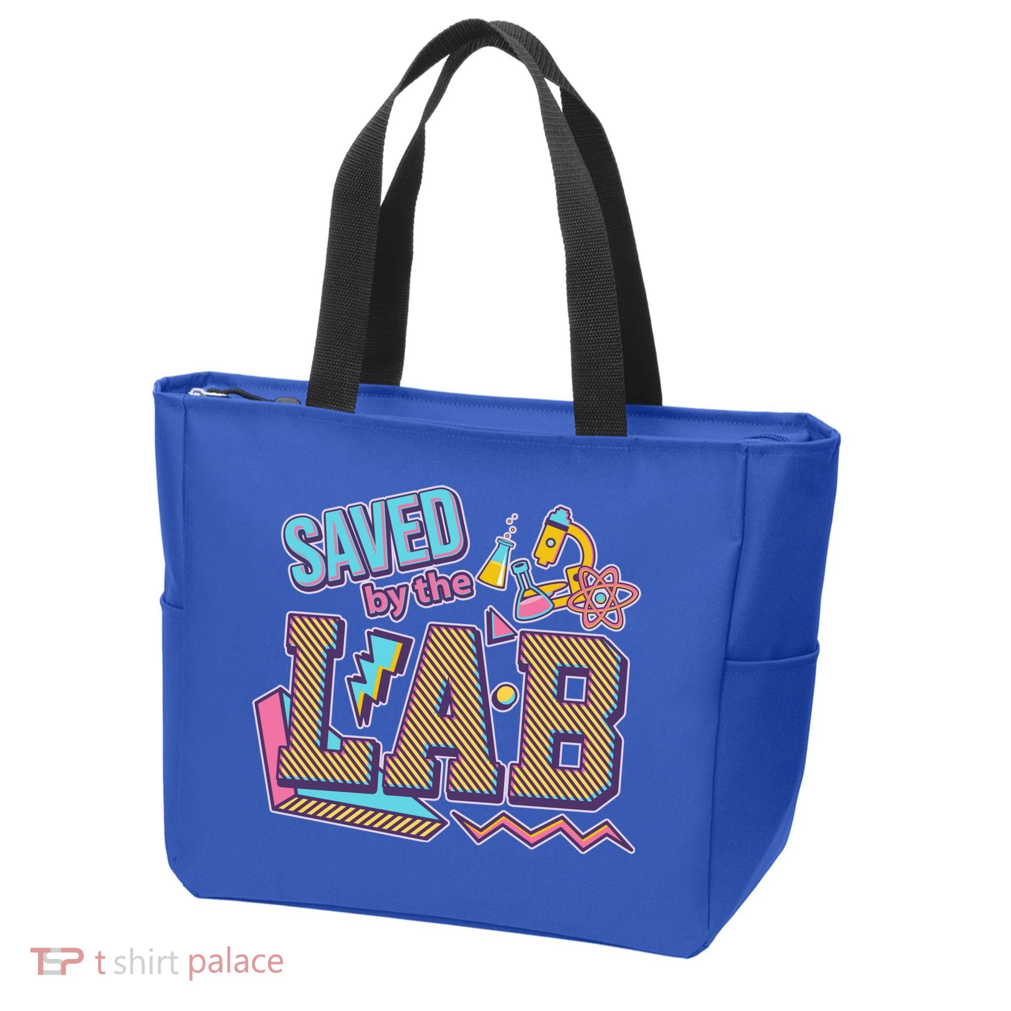 Funny School Lab Week Saved By The Lab Tote Bag