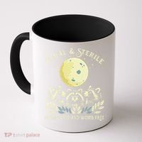 Feral & Sterile Living Wild And Womb Free Funny Racoon Retro Coffee Mug thumb 0