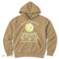 Feral & Sterile Living Wild And Womb Free Funny Racoon Retro Hoodie thumb 0