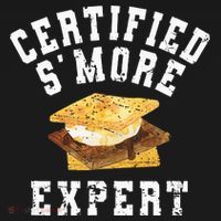 Funny S'more Lover Meme Certified Smore Expert Coaster thumb 2