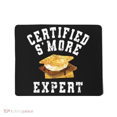 Funny S'more Lover Meme Certified Smore Expert Mousepad