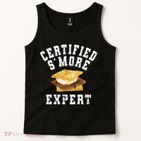 Funny S'more Lover Meme Certified Smore Expert Tank Top thumb 2