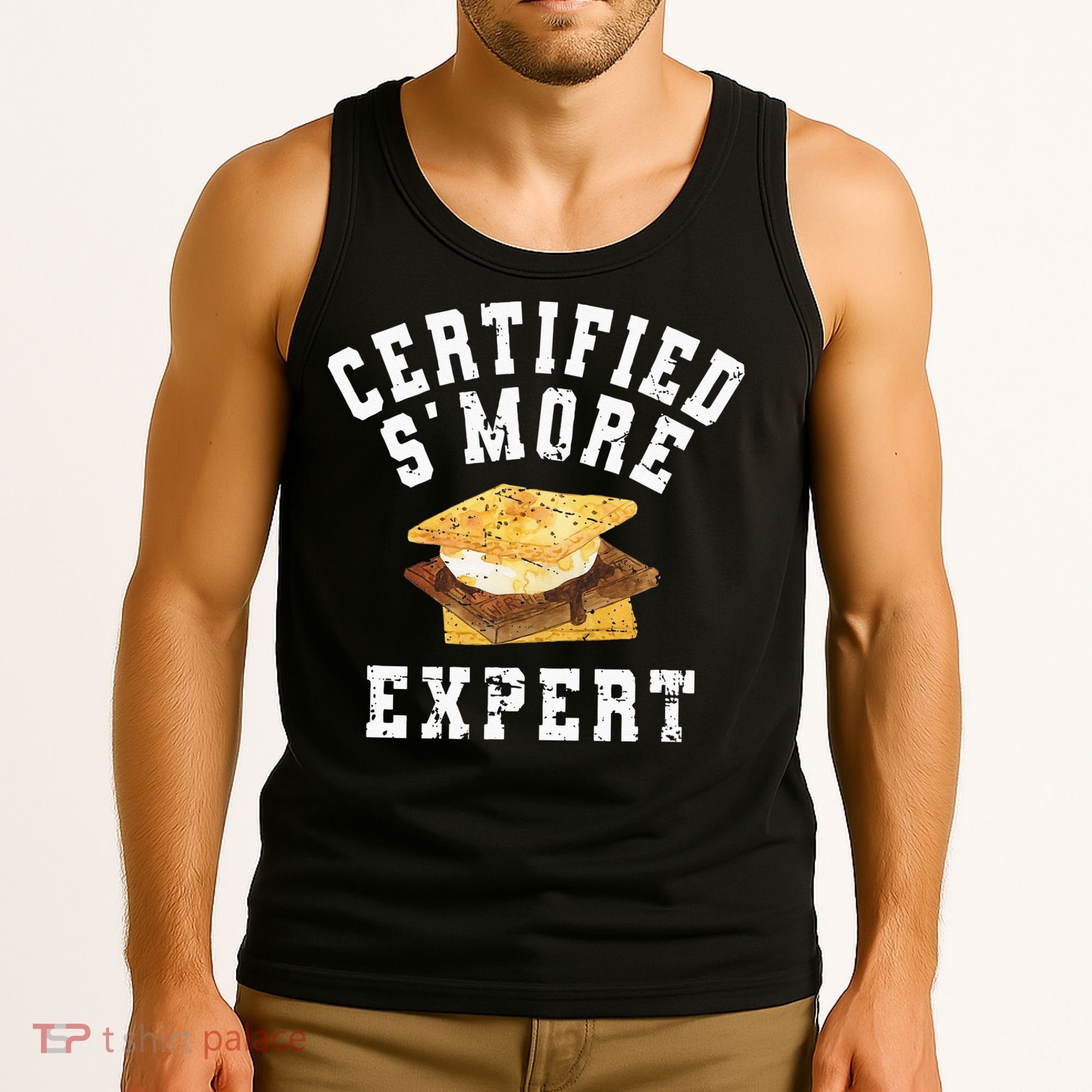 Funny S'more Lover Meme Certified Smore Expert Tank Top