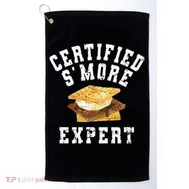 Funny S'more Lover Meme Certified Smore Expert Golf Towel