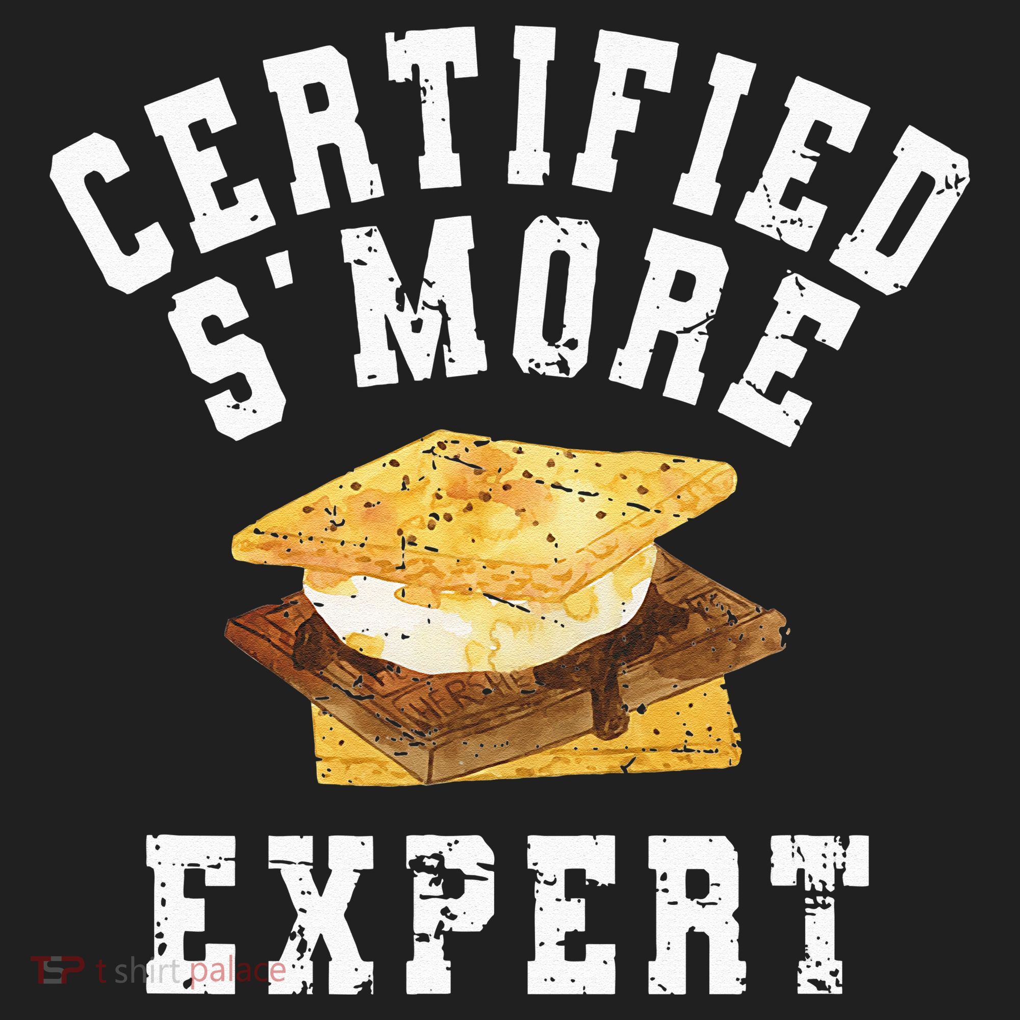 Funny S'more Lover Meme Certified Smore Expert Golf Towel