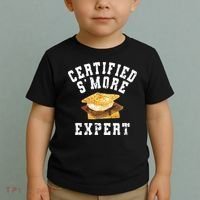 Funny S'more Lover Meme Certified Smore Expert Toddler T-Shirt thumb 2