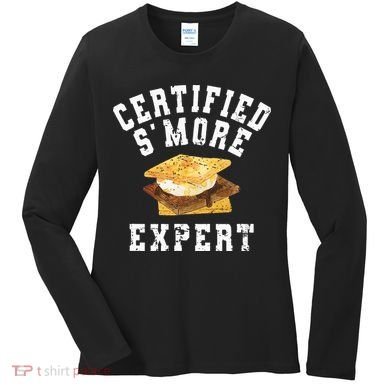 Funny S'more Lover Meme Certified Smore Expert Women's Long Sleeve Shirt