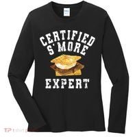Funny S'more Lover Meme Certified Smore Expert Women's Long Sleeve Shirt thumb 0