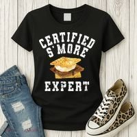 Funny S'more Lover Meme Certified Smore Expert Women's T-Shirt thumb 3