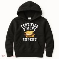 Funny S'more Lover Meme Certified Smore Expert Kids Hoodie thumb 0