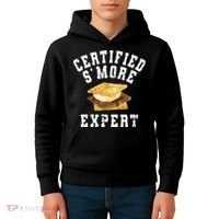 Funny S'more Lover Meme Certified Smore Expert Kids Hoodie thumb 4