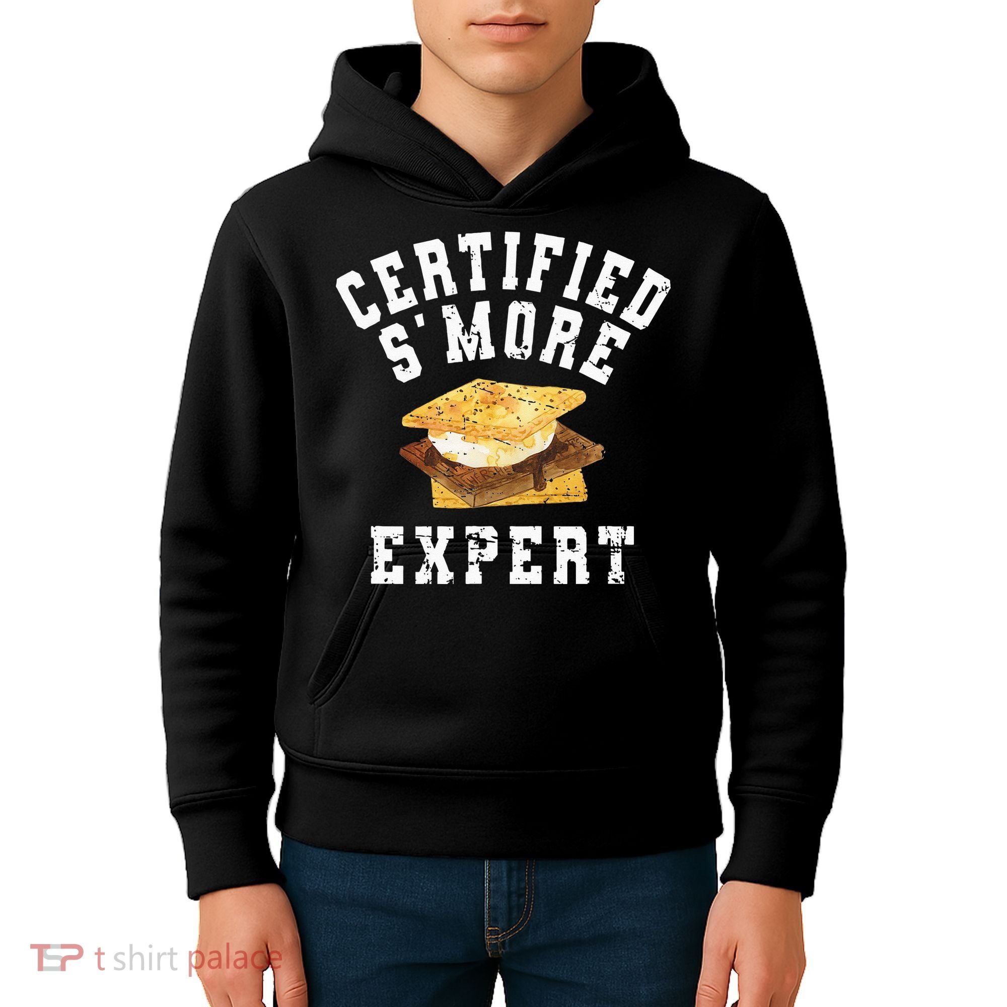 Funny S'more Lover Meme Certified Smore Expert Kids Hoodie