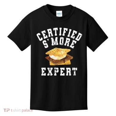 Funny S'more Lover Meme Certified Smore Expert Kids T-Shirt