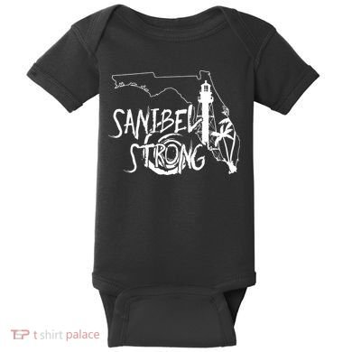 Florida Strong Lighthouse Florida Donation Baby Bodysuit