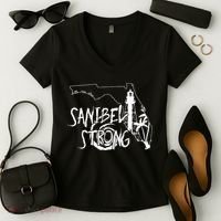 Florida Strong Lighthouse Florida Donation Women's V-Neck T-Shirt thumb 2