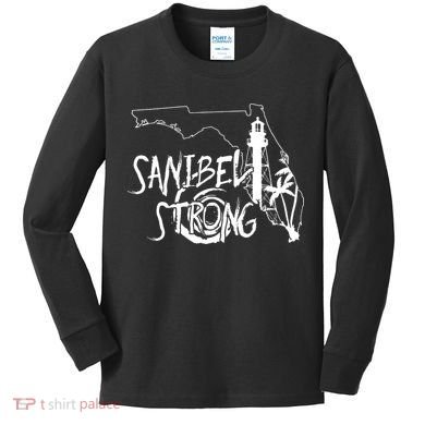 Florida Strong Lighthouse Florida Donation Kids Long Sleeve Shirt
