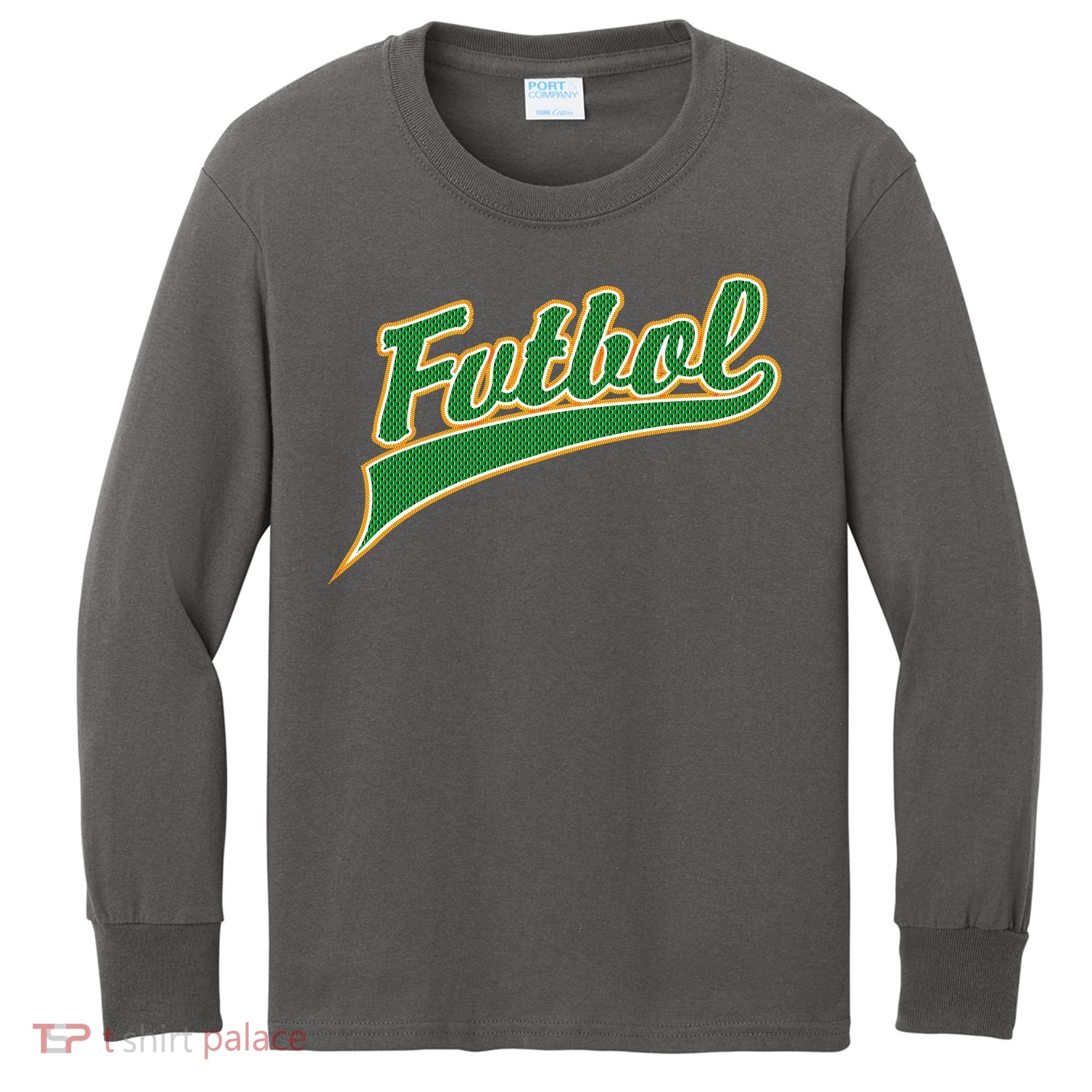 Futbol Sport Logo Kids Long Sleeve Shirt