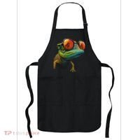 Funny Smart Looking Lizard With Glasses Apron thumb 0