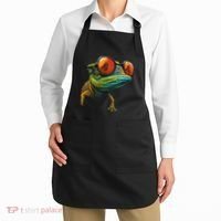Funny Smart Looking Lizard With Glasses Apron thumb 2