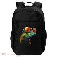 Funny Smart Looking Lizard With Glasses Backpack thumb 0