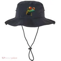 Funny Smart Looking Lizard With Glasses Bucket Hat thumb 0
