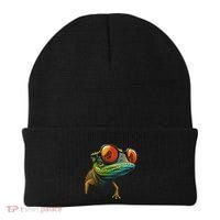 Funny Smart Looking Lizard With Glasses Beanie thumb 0